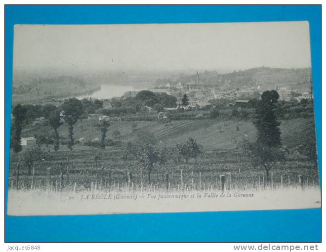 33) La Rèole - N° 10 - Vue Panoramique Et La Vallée De La Garenne  -  Année 1925 - EDIT Trey - La Réole