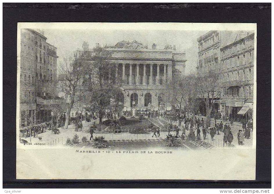 13 MARSEILLE Bourse, Palais, Animée, Ed Lacour 10, 1902 - Canebière, Stadscentrum