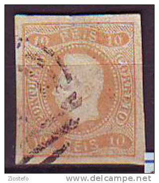 R2 King Luiz 10 Reis Orange - Unused Stamps