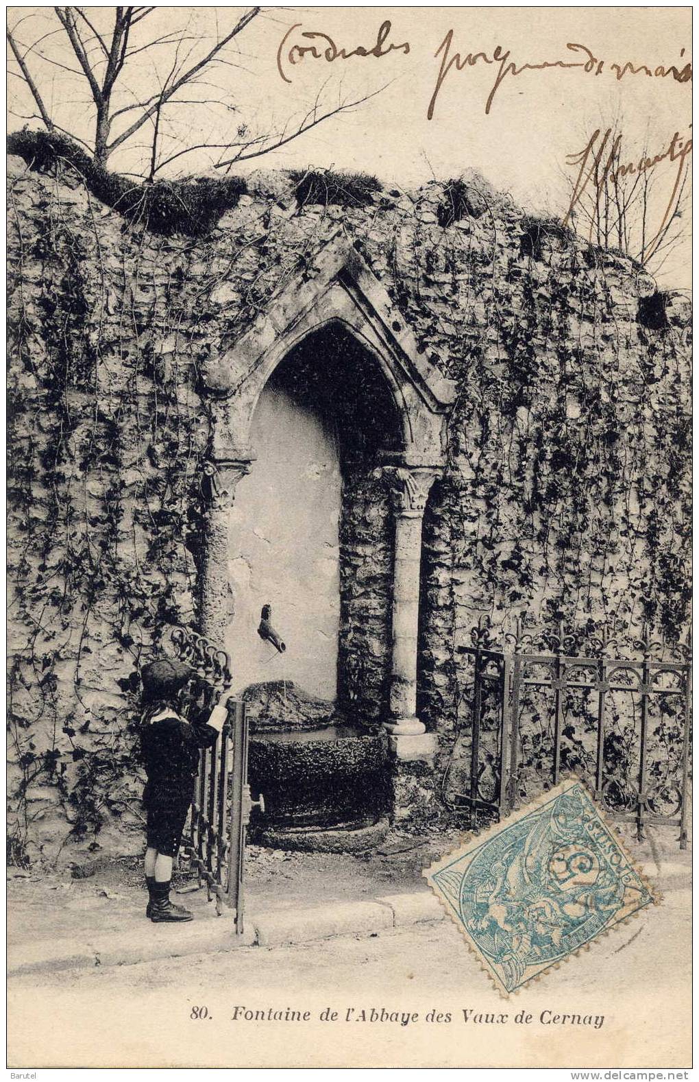 CERNAY - Fontaine De L´Abbaye Des Vaux De Cernay - Vaux De Cernay