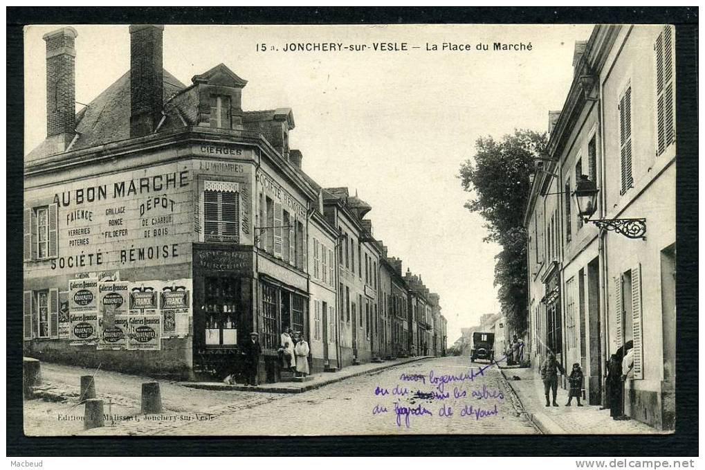 51 - JONCHERY SUR VESLE - La Place Du Marché - ANIMÉE - Jonchery-sur-Vesle
