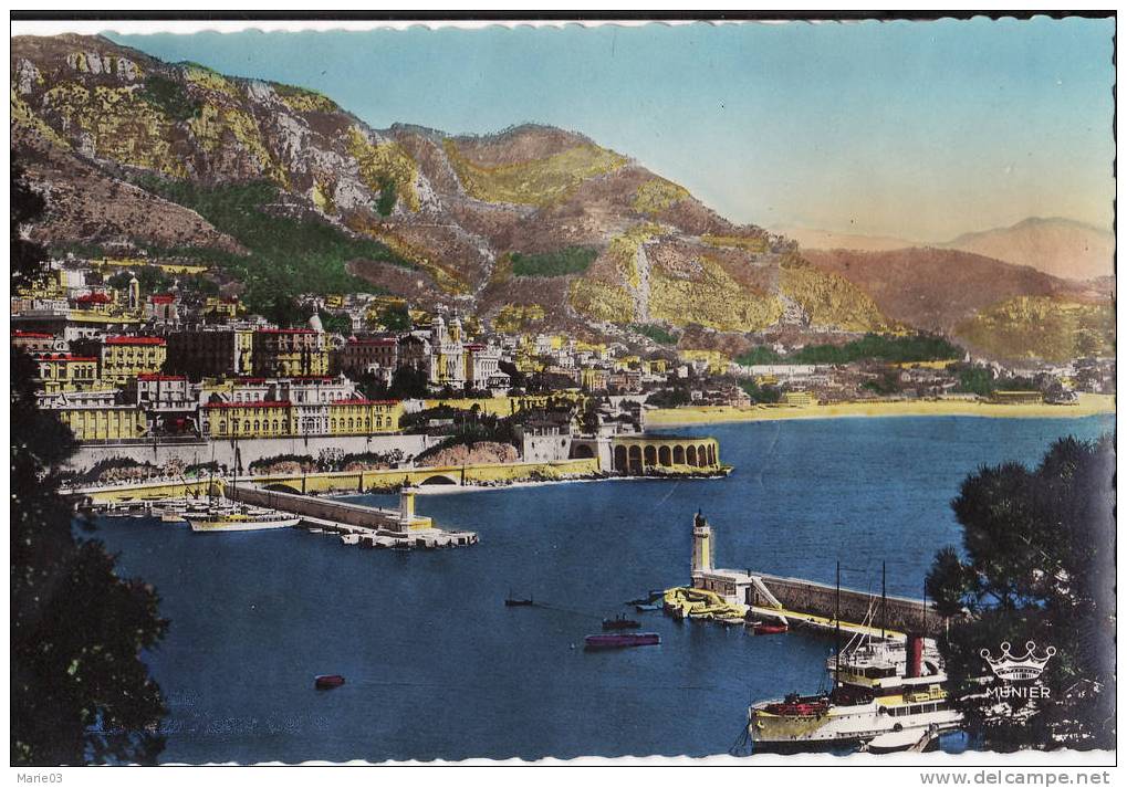 Monte-Carlo - Vue Sur L'entrée Du Port - Colorisée - Haven