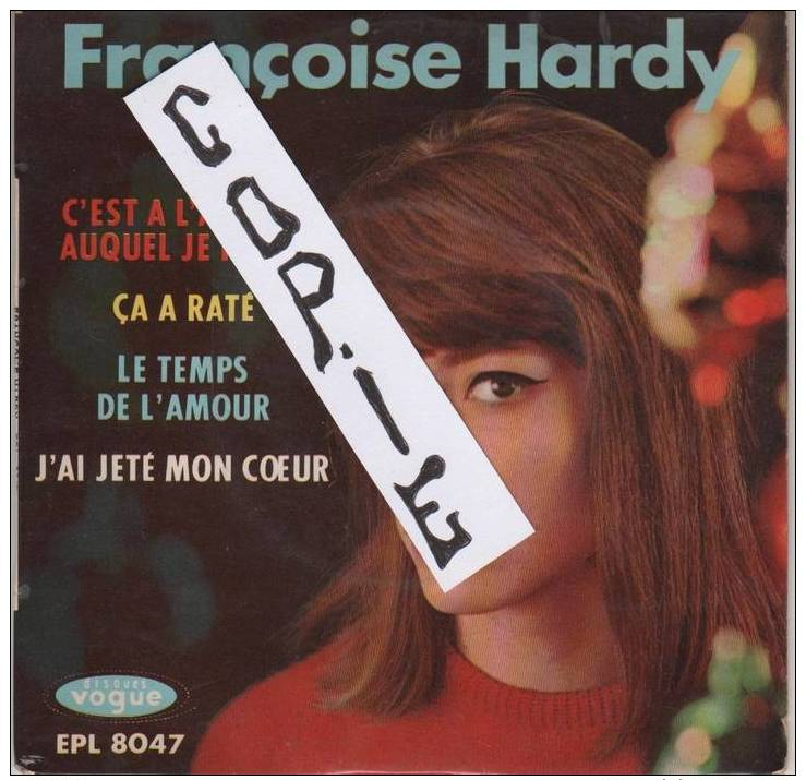 Ep 45t F. HARDY Le Temp De L´amour - Autres - Musique Française