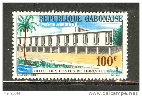 Gabon      "Post Office, Libreville"     Set      SC# C 12 Mint - Gabon
