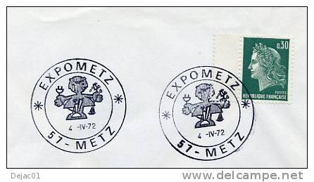 BT /env Entière - METZ - 1972 - EXPOMETZ - R 3716 - Bolli Commemorativi