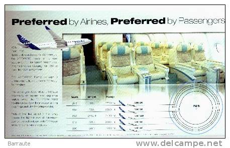 AIRBUS A330/A340 Plaquette Du Salon 2007 . - Other & Unclassified