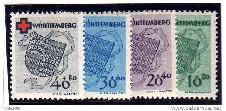 ALLEMAGNE WURTEMBERG: TP N° 38/41 * - Wurtemberg