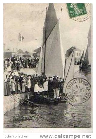 St Gilles Croix De Vie    85   Bapteme D'une Barque De Pêche - Saint Gilles Croix De Vie