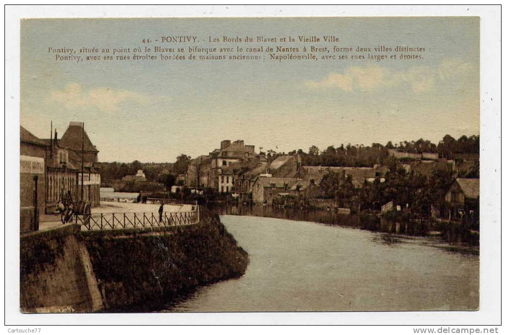 K8 - PONTIVY - Les Bords Du BLAVET Et La Vieille Ville - Pontivy