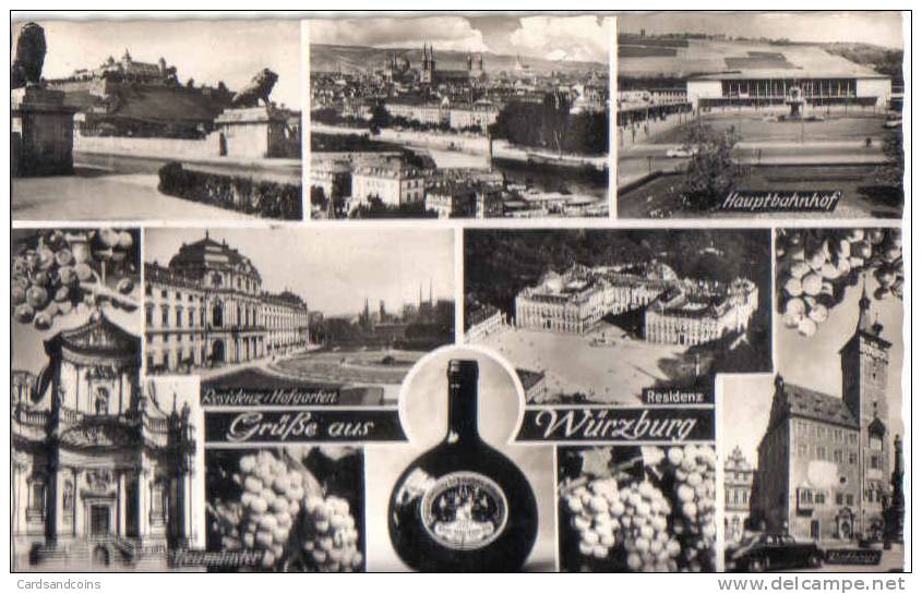 AK Würzburg - Mehrbild - Inklusive Bahnhof - Wuerzburg