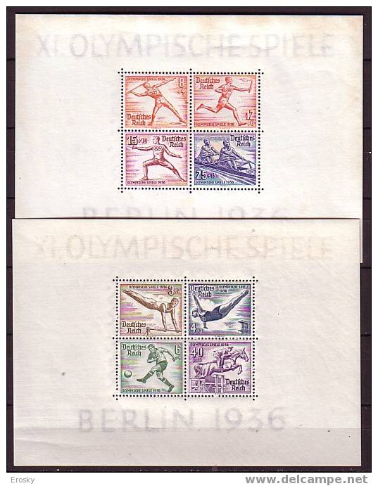 PGL - JEUX OLYMPIQUES 1936 DEUTSCHES REICH Yv BF 4/5 ** - Ete 1936: Berlin