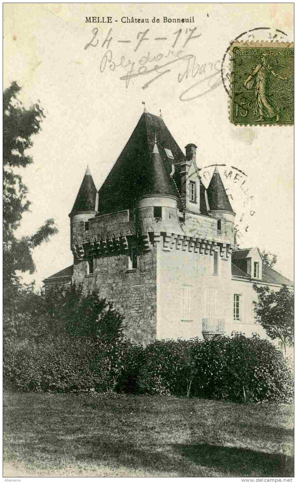 CPA 79 : MELLE  Chateau De Bonneuil   A VOIR  !! - Melle