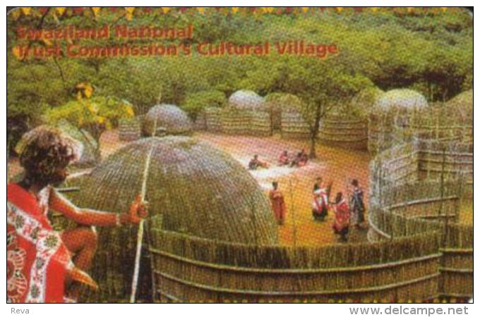 SWAZILAND 20 E MAN TRADITIONAL VILLAGE CHIP CAT. CODE: SWA-011 READ DESCRIPTION !! - Swaziland