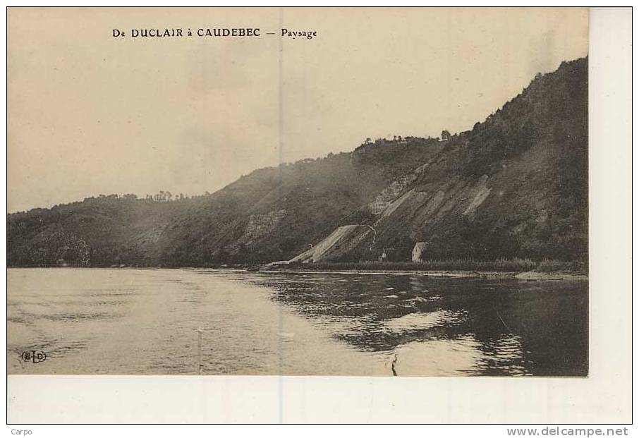 De DUCLAIR à CAUDEBEC - Paysage. - Duclair