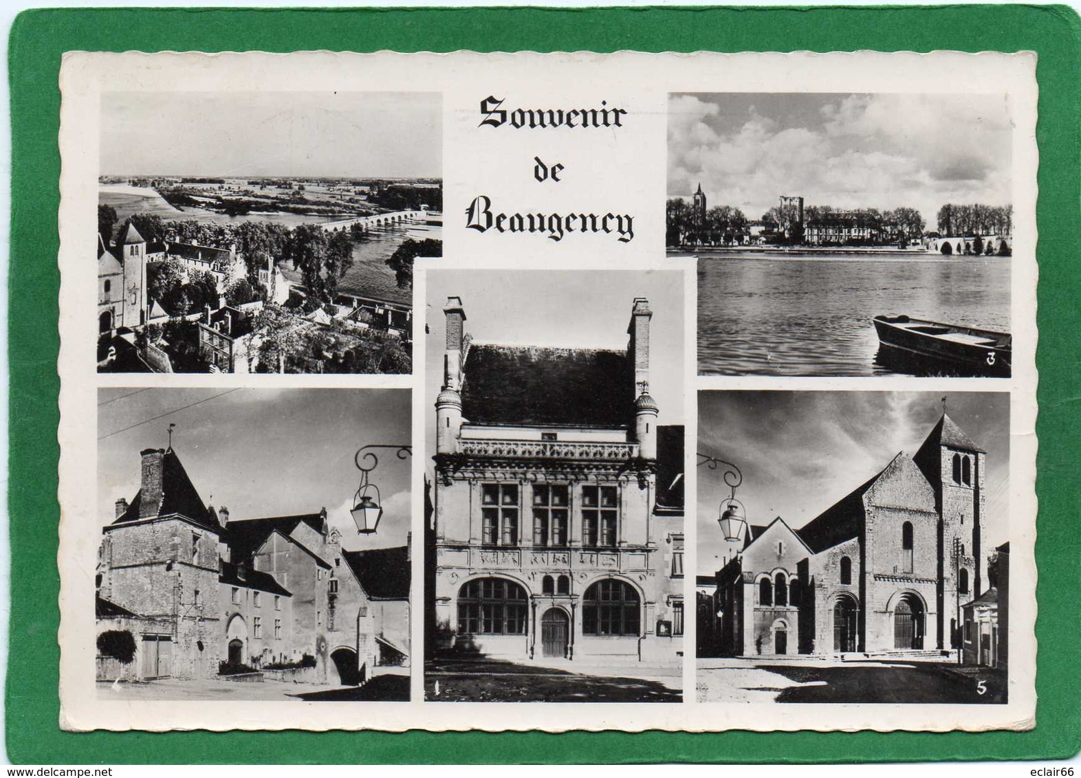 45 BEAUGENCY - Carte Multivues (CPSM Grand Format) Année  1962  EDIT  ESTEL  5  Vues Impeccable - Beaugency