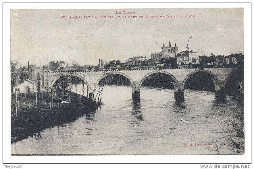 69   -   Saint Sulpice La Pointe   -   Le Pont De Chemin De Fer Et La Ville - Saint Sulpice