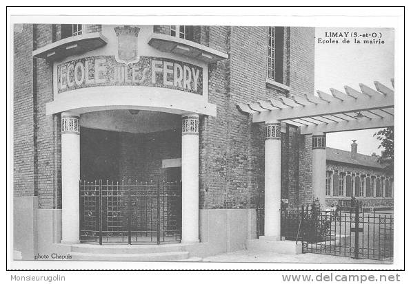 78 )) LIMAY, Ecoles De La Mairie, Ed Chapuis, (carte Rosée) - Limay