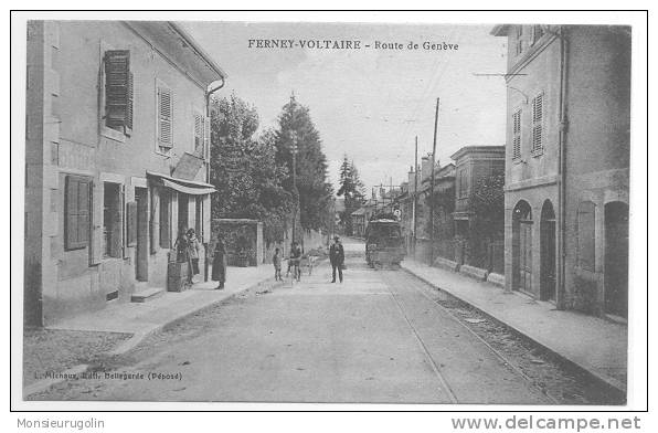 01 )) FERNEY VOLTAIRE, Route De Genève, ANIMEE, L. Michaux édit - Ferney-Voltaire