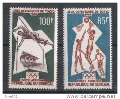 Timbres Du Sénégal Jeux Olympique De Tokyo 1964 Départ à 50% - Sommer 1964: Tokio
