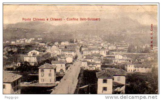 PONTE DI CHIASSO E CHIASSO-CONFINE ITALO-SVIZZERO 1904 - Aduana