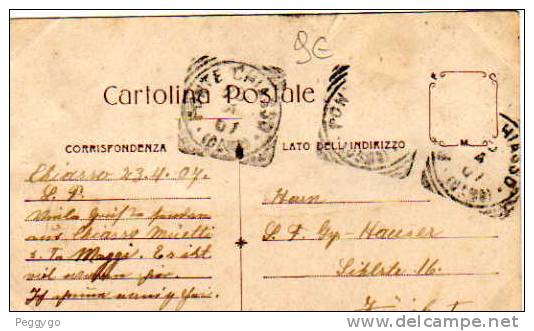 PONTE DI CHIASSO E CHIASSO-CONFINE ITALO-SVIZZERO 1904 - Customs