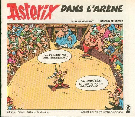 Astérix Dans L´arène ( Publicité ELF) - Objets Publicitaires