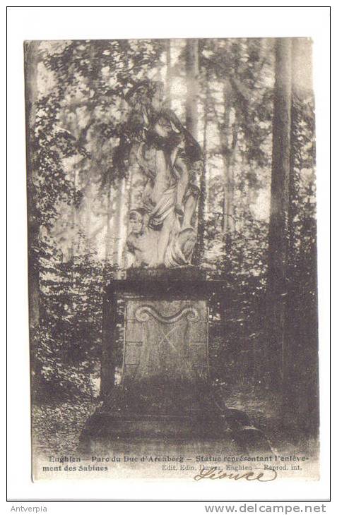 ENGHIEN_EDINGEN  Parc Du Duc D´arenberg (1910) Statue L'enlèvement Des Sabines - Enghien - Edingen