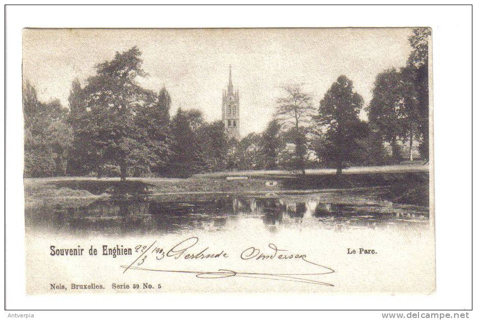 ENGHIEN_EDINGEN  Le Parc 1903 - Edingen