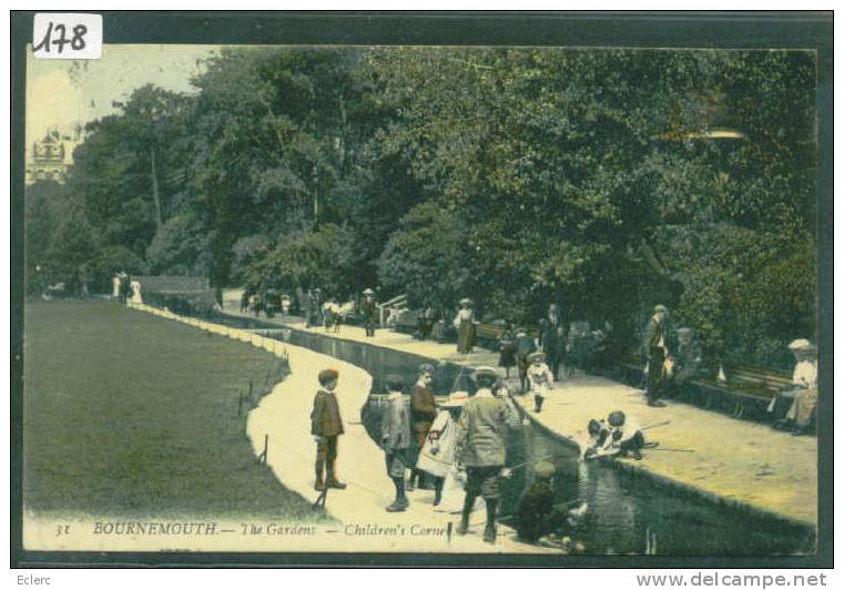 GRANDE BRETAGNE - BOURNEMOUTH - THE GARDENS  - B  ( MINI PLI D'ANGLE ) - Bournemouth (depuis 1972)