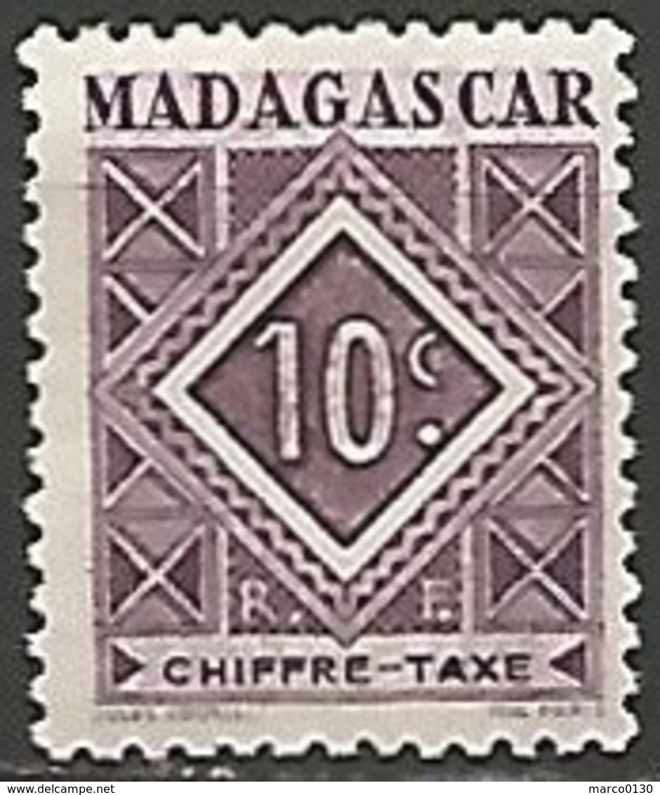 MADAGASCAR TAXE  N° 31 NEUF Sans Gomme - Impuestos