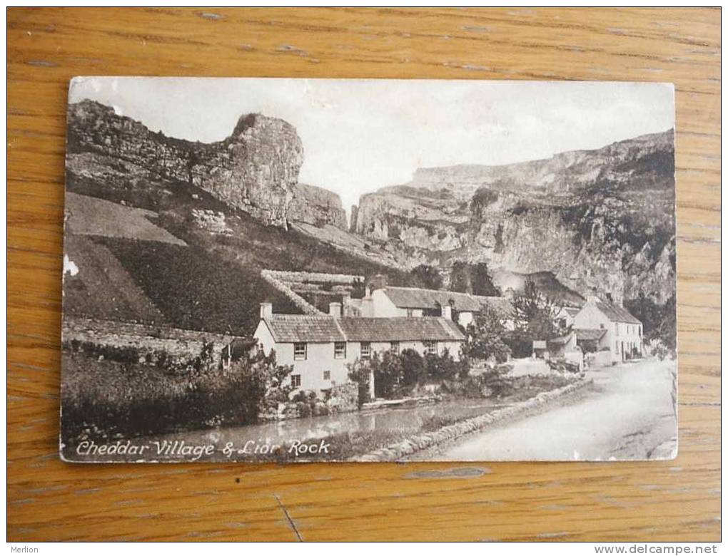 Cheddar Village, Lior Rock Sommerset PU 1919     VF    D7545 - Cheddar