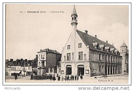 CPA 60 CLERMONT - L Hotel De Ville - Clermont