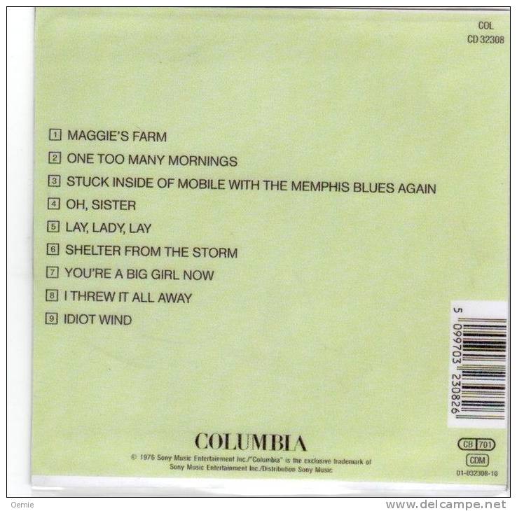 BOB  DYLAN  °   HARD  RAIN   Cd - Other - English Music