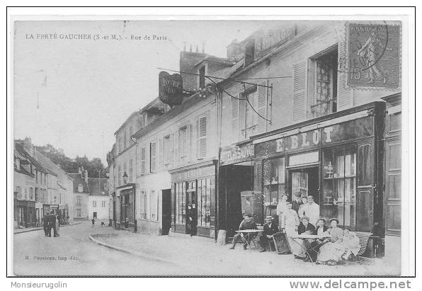 77 )FL) LA FERTE GAUCHER, Rue De Paris, ANIMEE, Ed Rousseau - La Ferte Gaucher