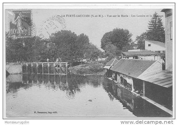 77 )FL) LA FERTE GAUCHER, Vue Sur Le Morin, Les Lavoirs Et Le Vanbage, Ed Rousseau - La Ferte Gaucher