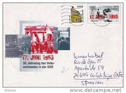 DBG084/ Im Gedenken An Den 17. Juni 1953 - Enveloppes - Oblitérées