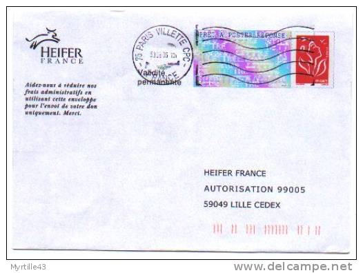 PAP Réponse Heifer - Oblitéré - N° 05R456 - Prêts-à-poster: Réponse /Lamouche