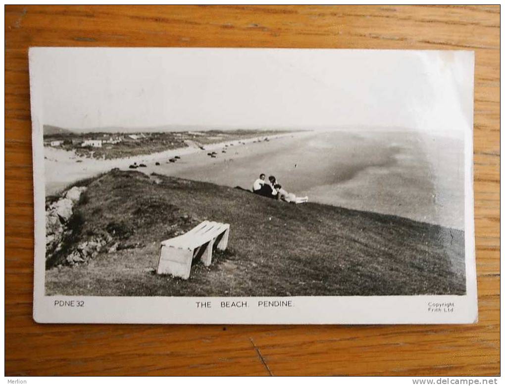 Pentywyn , Pendine , Wales , The Beach RPPC Cca 1955  VF  D7681 - Denbighshire
