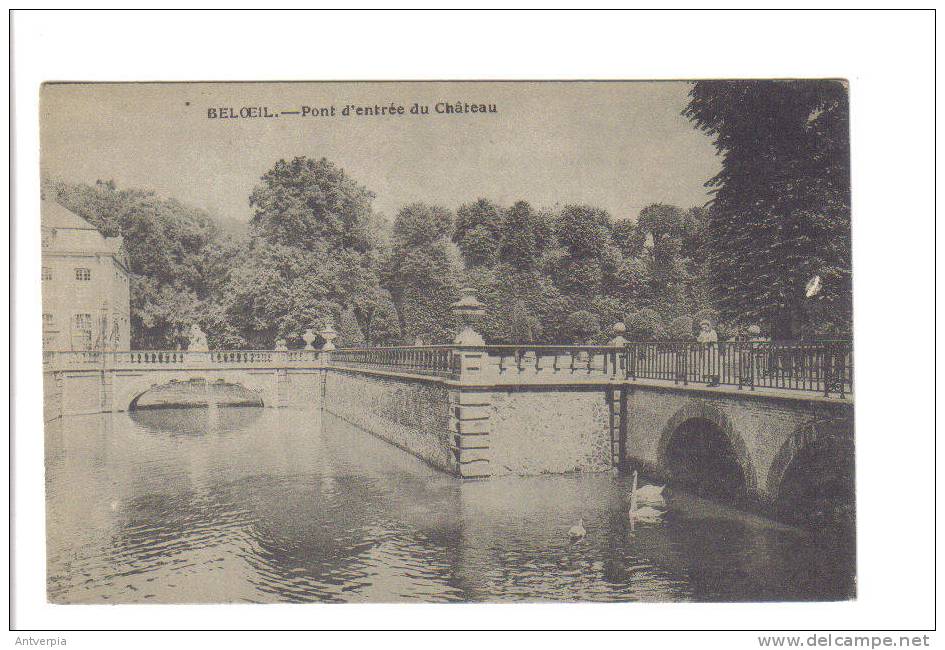 BELOEIL Chateau ,pont D'entrée 1920 - Beloeil