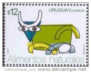 URUGUAY STAMP MNH Cattle Cow Natural Food - Hoftiere