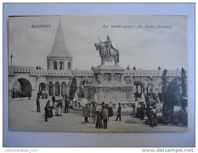 Vintage CA 1900 Postcard AK Hungary Budapest Szt. Istvan Szobor St Stefan Denkmal - Hungary