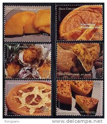 2000 PORTUGAL Sweet Pies From Abbeys 6v - Unused Stamps