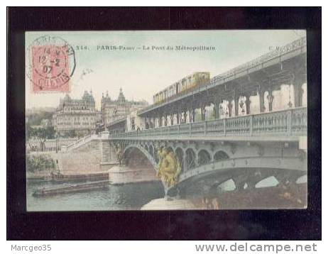 22226 Paris Passy Le Pont Du Métropolitain édit.C.M. N° 246 Couleur   Belle Carte - Paris (15)