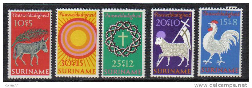 PD245 - SURINAME ,  Serie Yvert 534/538  ***  Pasqua - Suriname ... - 1975
