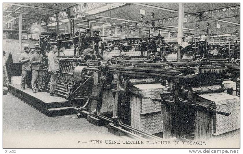 Picardie ---Industrie  " Une Usine Textile Filature Et Tissage"  Levy - Picardie