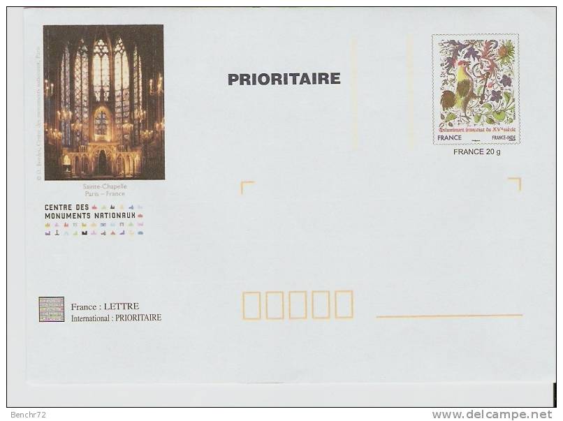 PAP - Prêt-à-Poster - Timbre ENLUMINURE - MONUM - SAINTE-CHAPELLE - ETAT NEUF - Prêts-à-poster:Stamped On Demand & Semi-official Overprinting (1995-...)