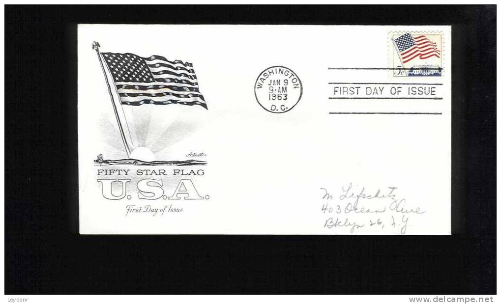 FDC - United States Flag - Fifty Star Flag, 1963 - 1961-1970