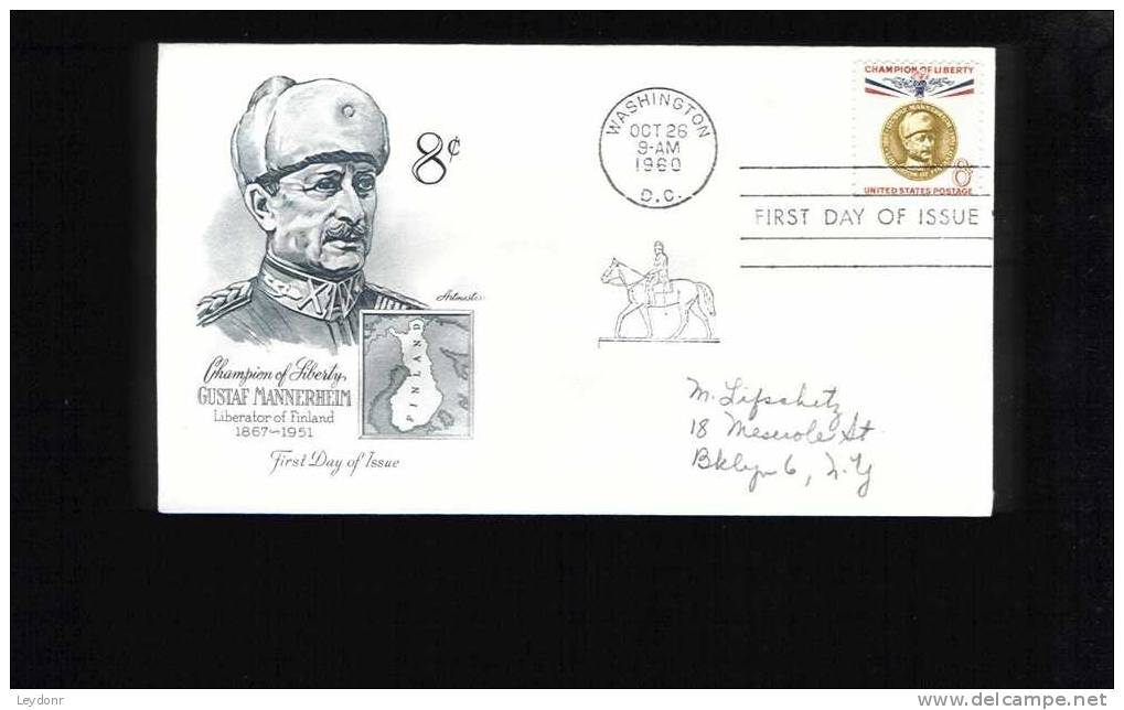 Gustaf Mannerheim - Liberator Of Finland - 2 Covers 1960 - 1951-1960