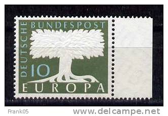 Deutschland / Germany / Allemagne 1957 Marke Mit Wasserzeichen/stamp With Watermark EUROPA ** - 1957