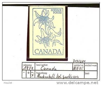 Kanada  Mi. N°  717/221** Kpl. Markenheft Geschlossen Enthält Heftchenblatt 99/1 - Carnets Complets